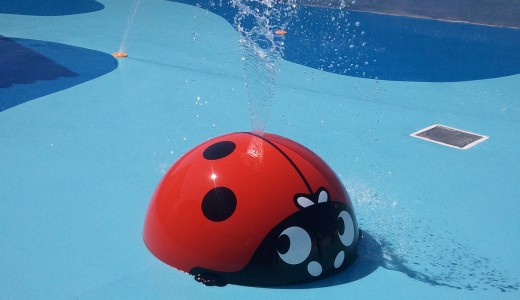 coccinelle jet d'eau-jeux aquatiques